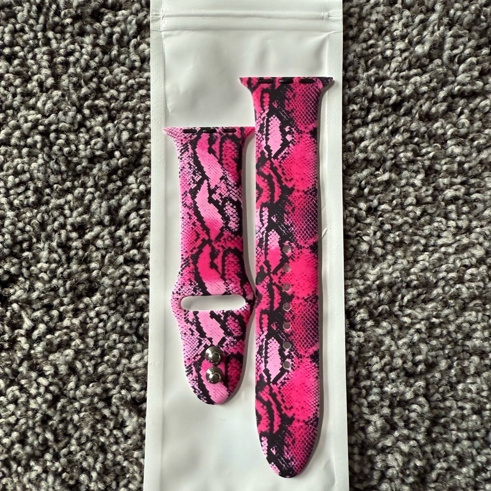 NEW snakeskin print watch band for apple watch